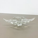 Murano glass "lucid" bowl shell element shell Murano, Italy, 1970s