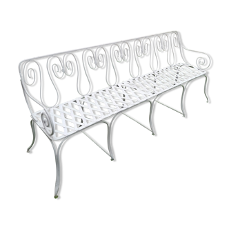 Old wrought iron bench