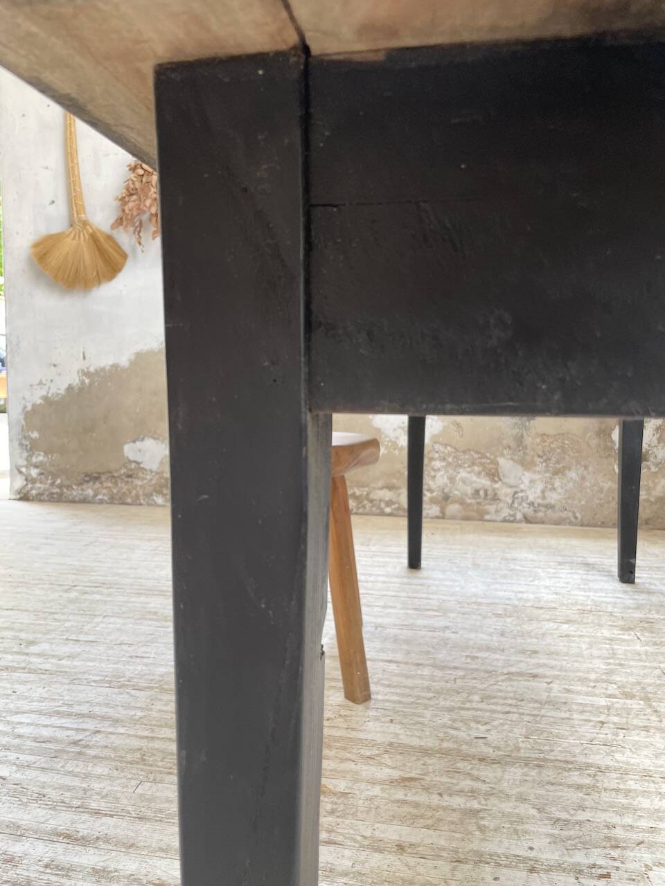 2m pine and oak farmhouse table