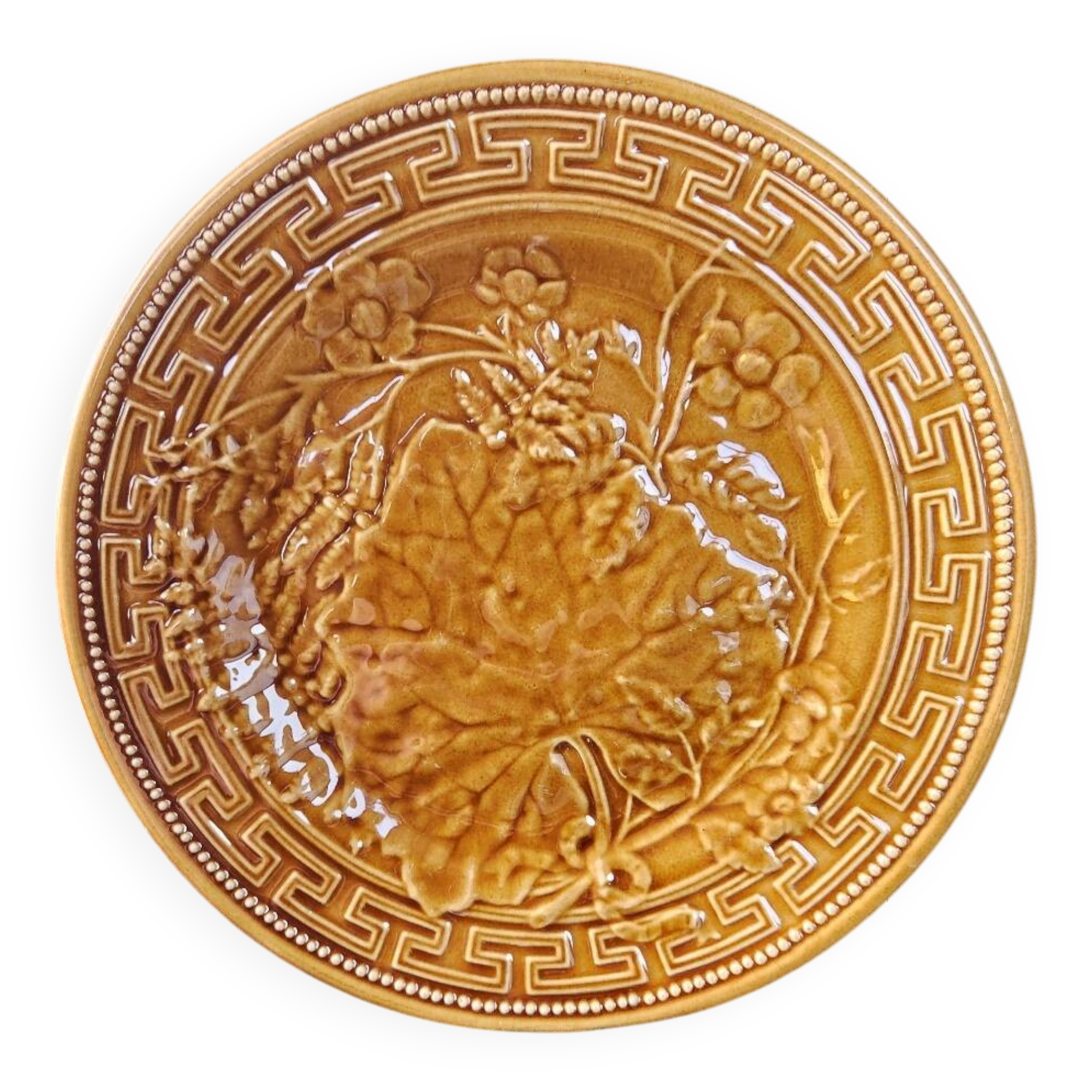 Gien mustard plate