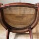 Empire style mahogany caned office chair