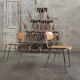 Lot de 22 chaises d'école tchèque " Kovonax" chrome et bois 1950