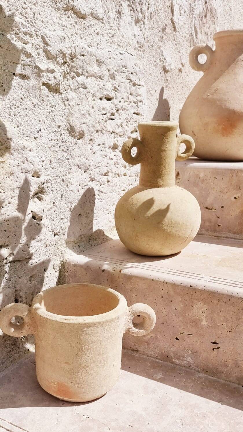 Tamegroute ceramic handle pottery