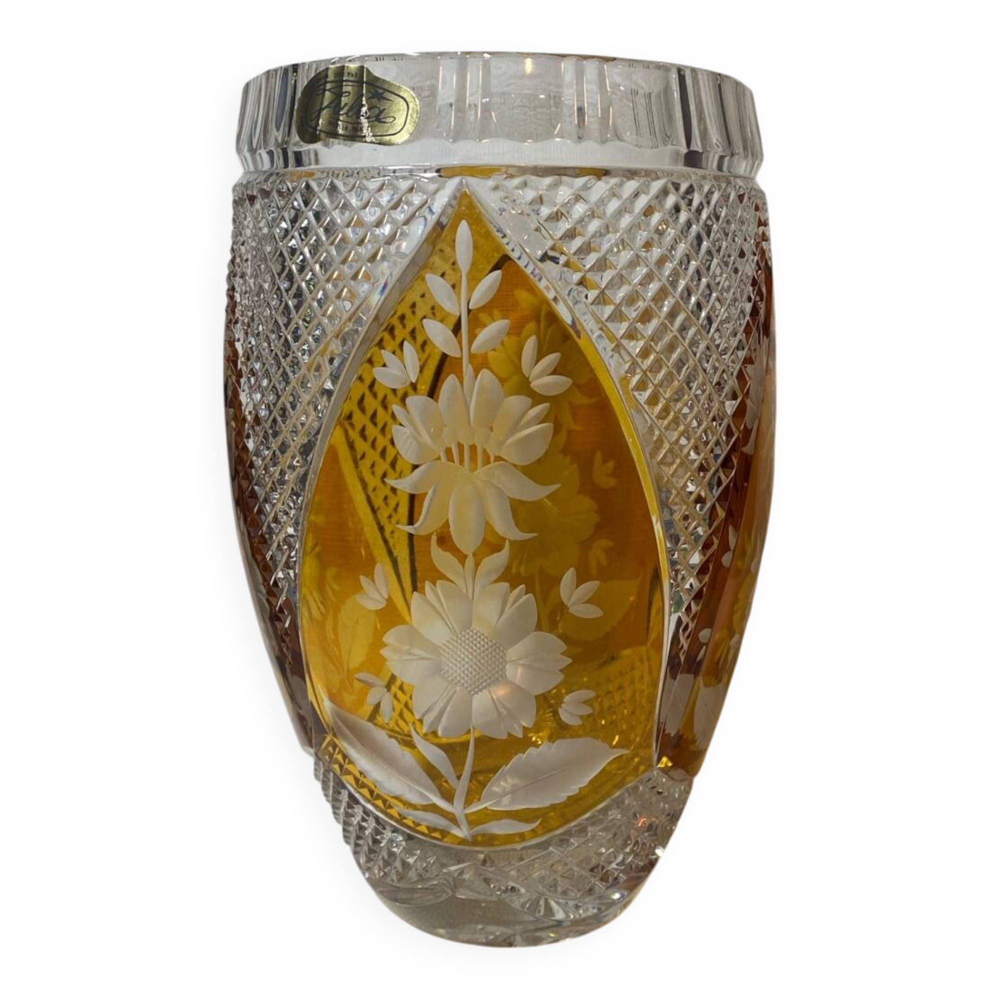 Julia Glassworks crystal vase