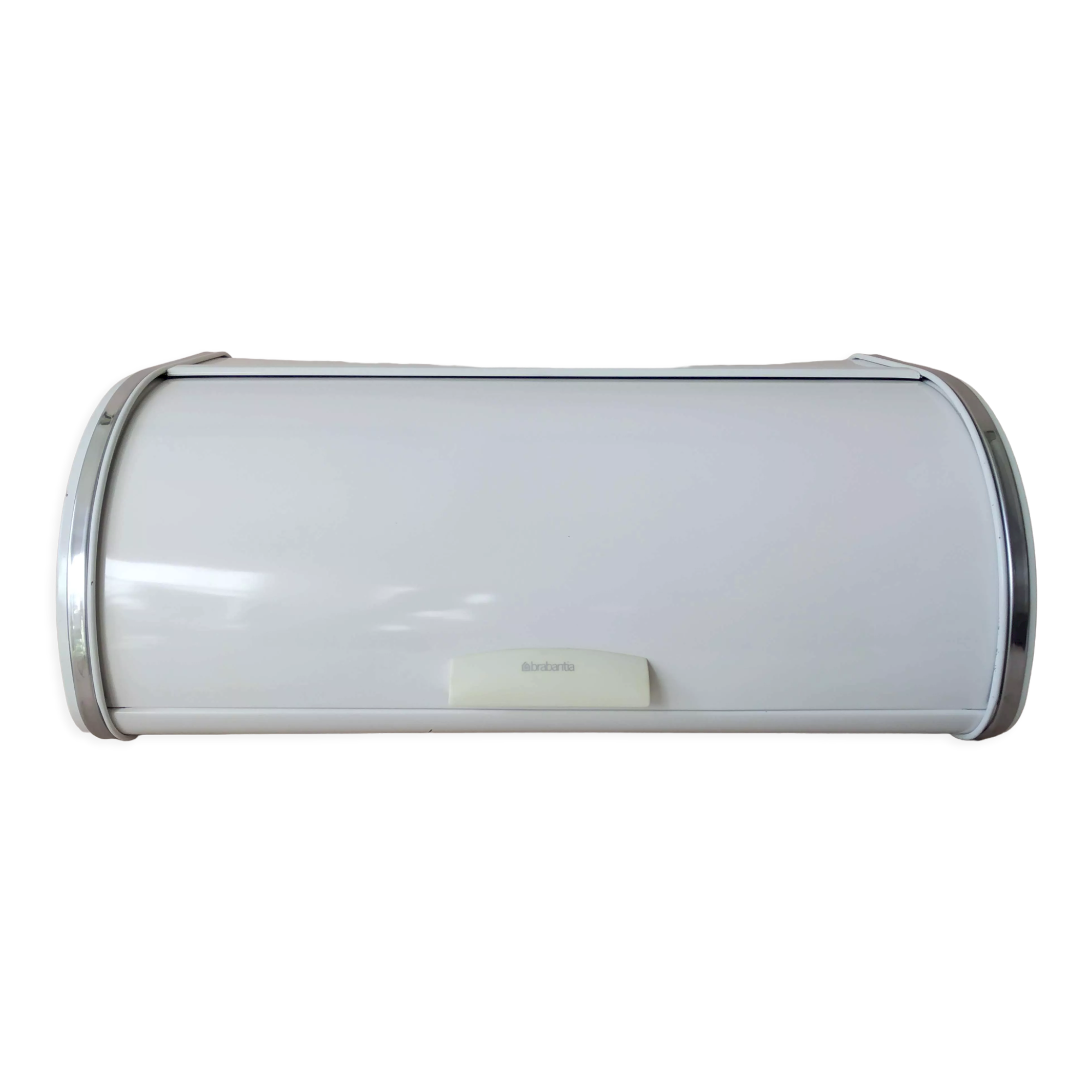 Vintage white sheet bread box