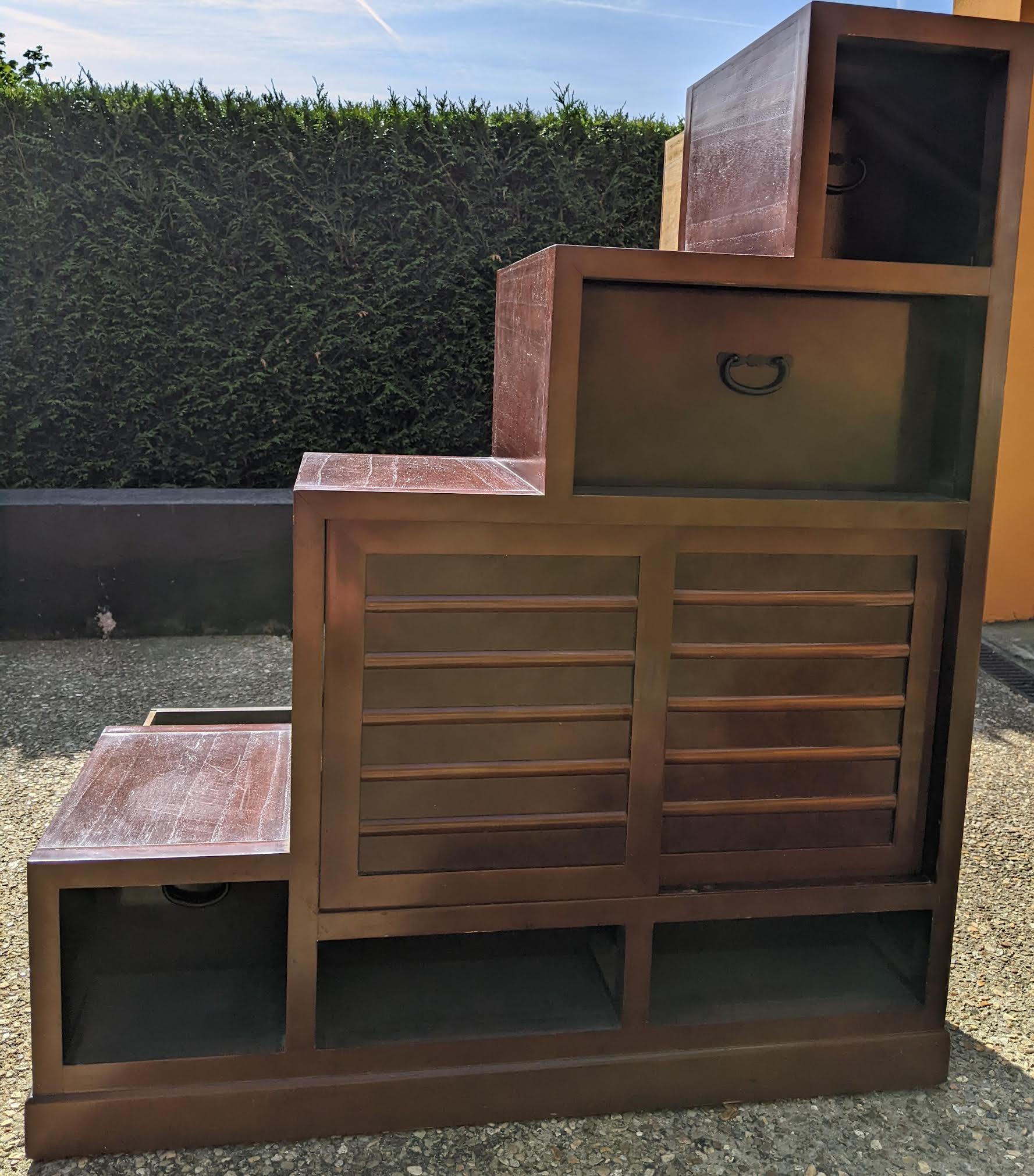Japanese staircase cabinet kaidan tansu
