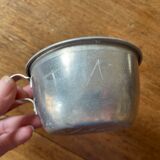 3 military aluminum cups, antique