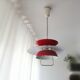 Red pull-down Scandinavian design ceiling lamp Berga by Markslöjd Sweden