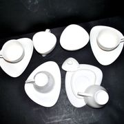 Alessi Design Colombina Style 4-Cup Porcelain Coffee Set