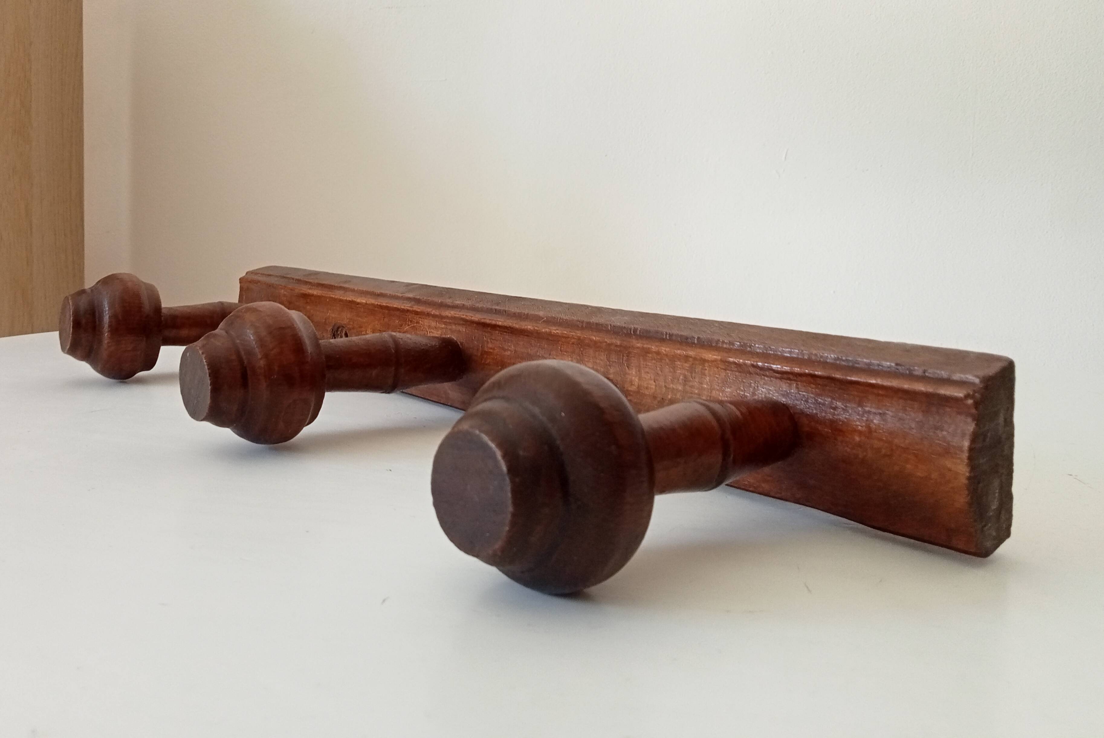Rustic vintage coat rack