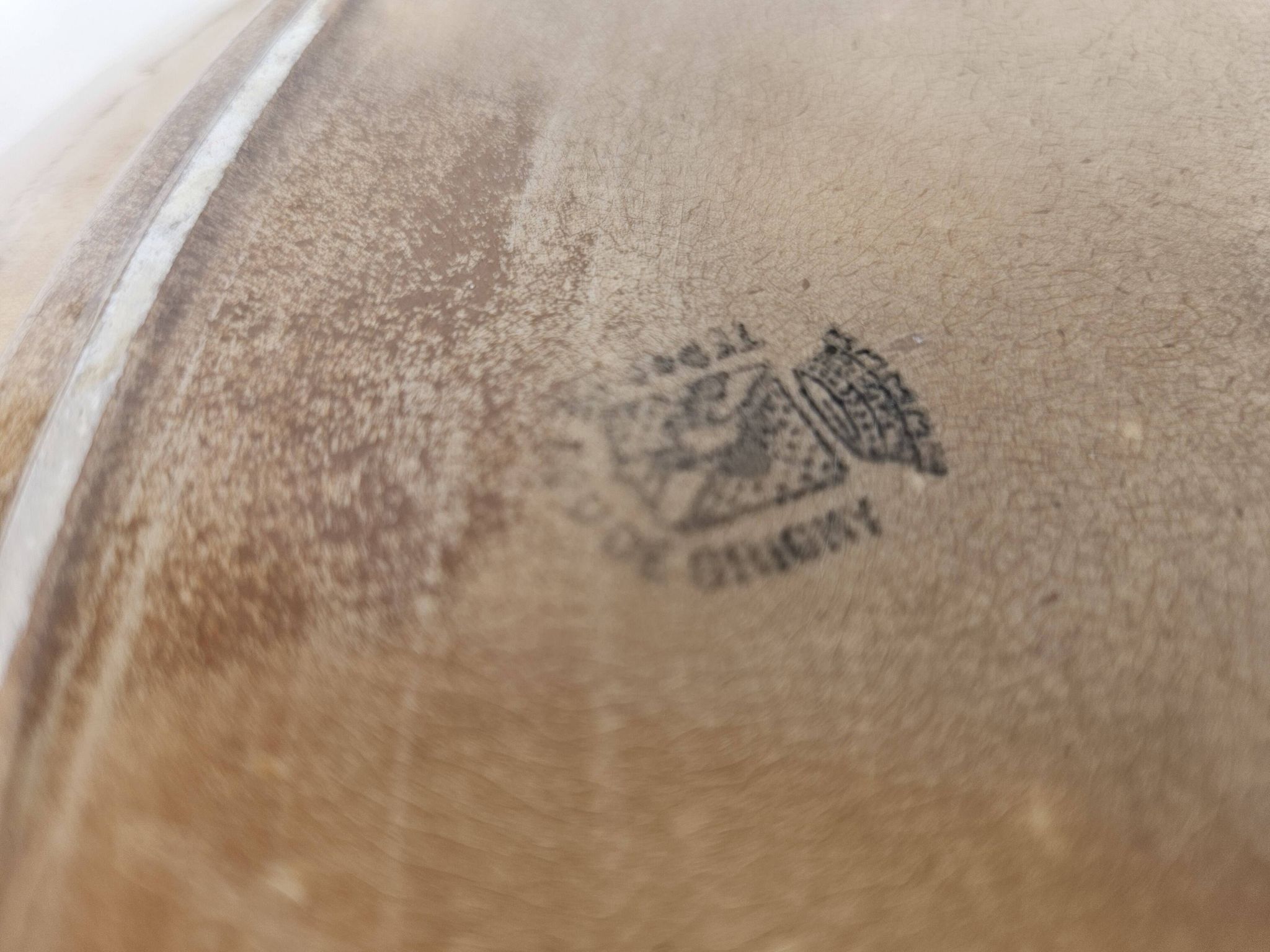 Old earthenware dish from Grigny