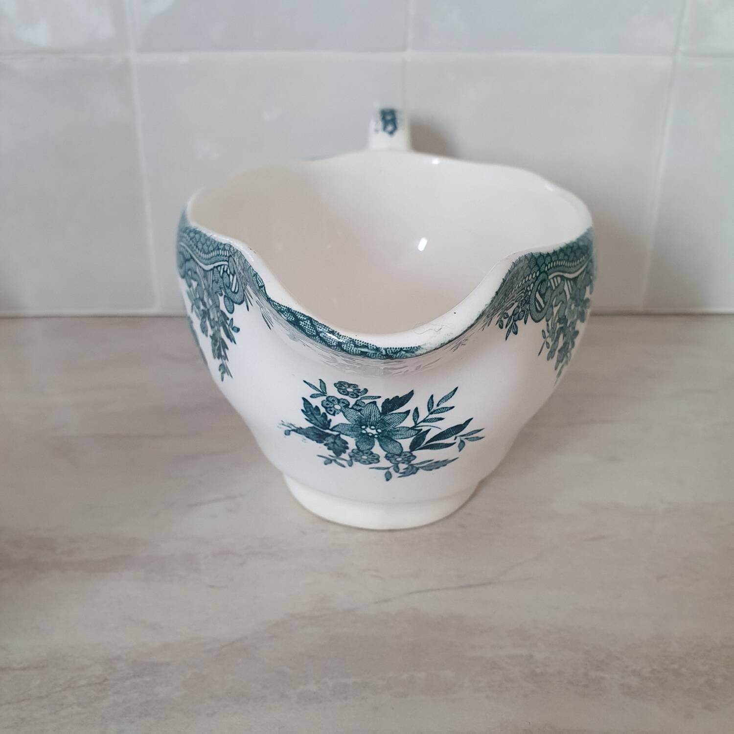 Enoch Wedgewood "Asiatics Pheasants" style "Earth" serving dishes and gravy boat