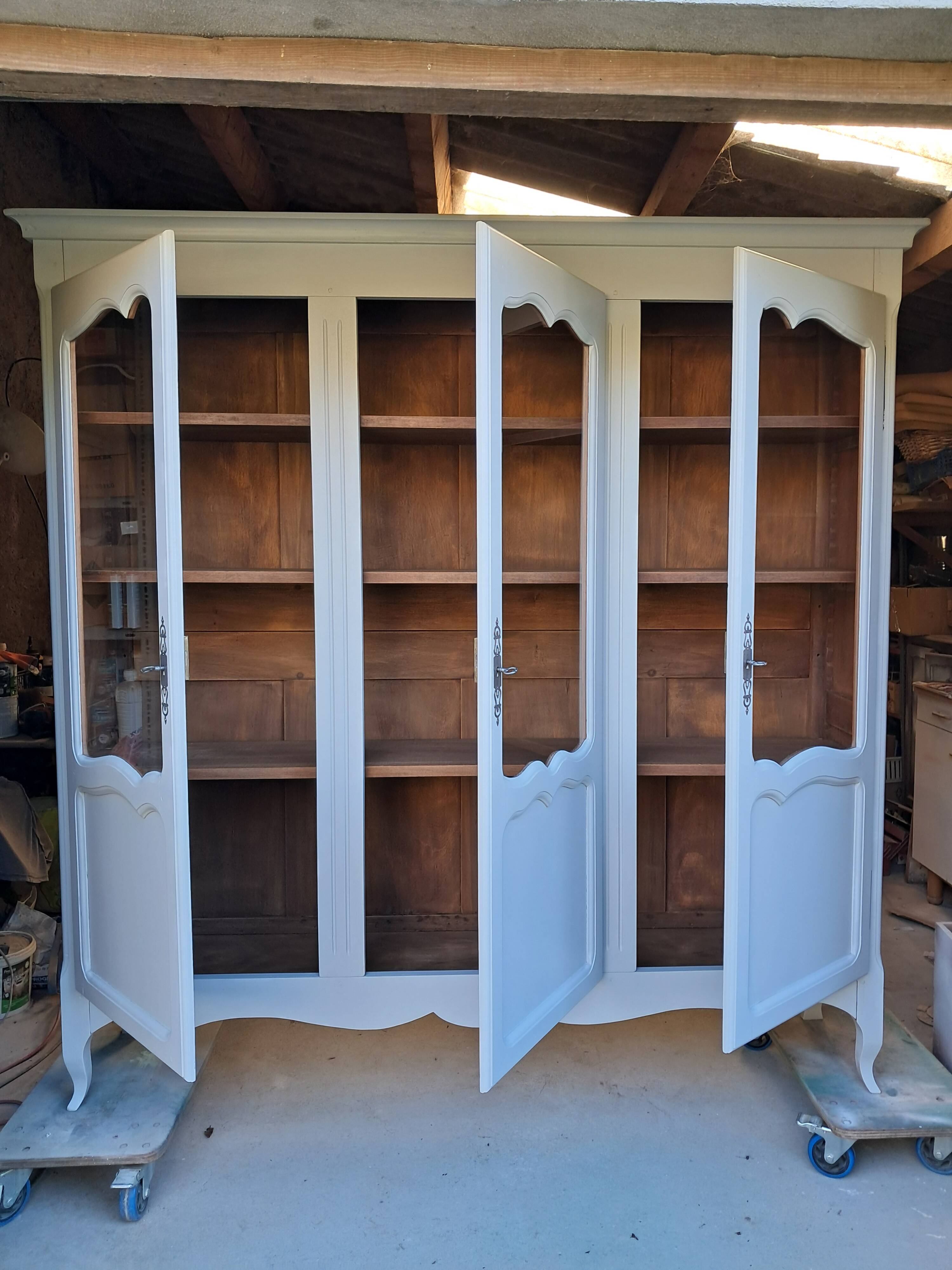 Small renovated beech bookshelf