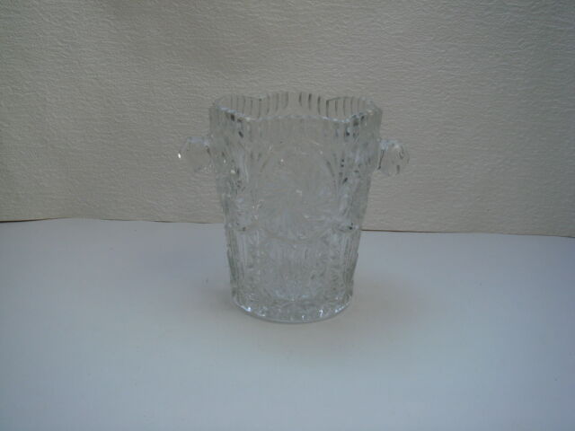 Bucket has ice crystal