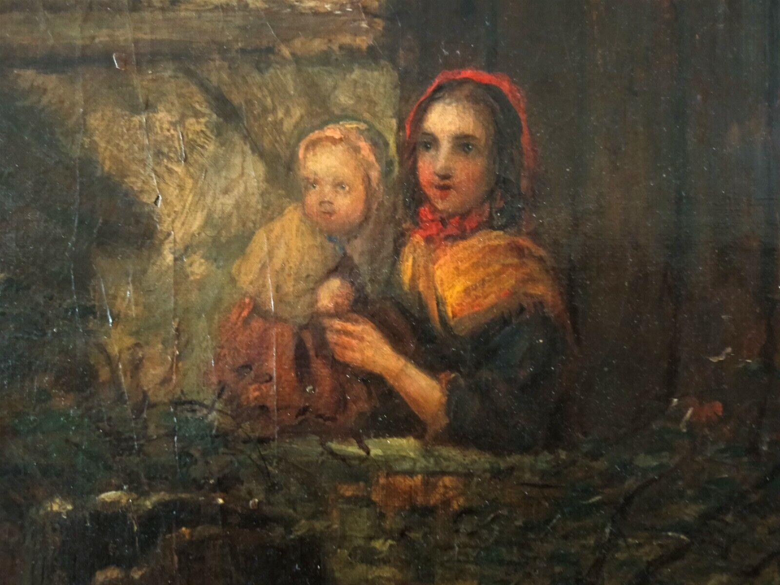 Peinture à l’huile sur toile école anglaise 19ème siècle