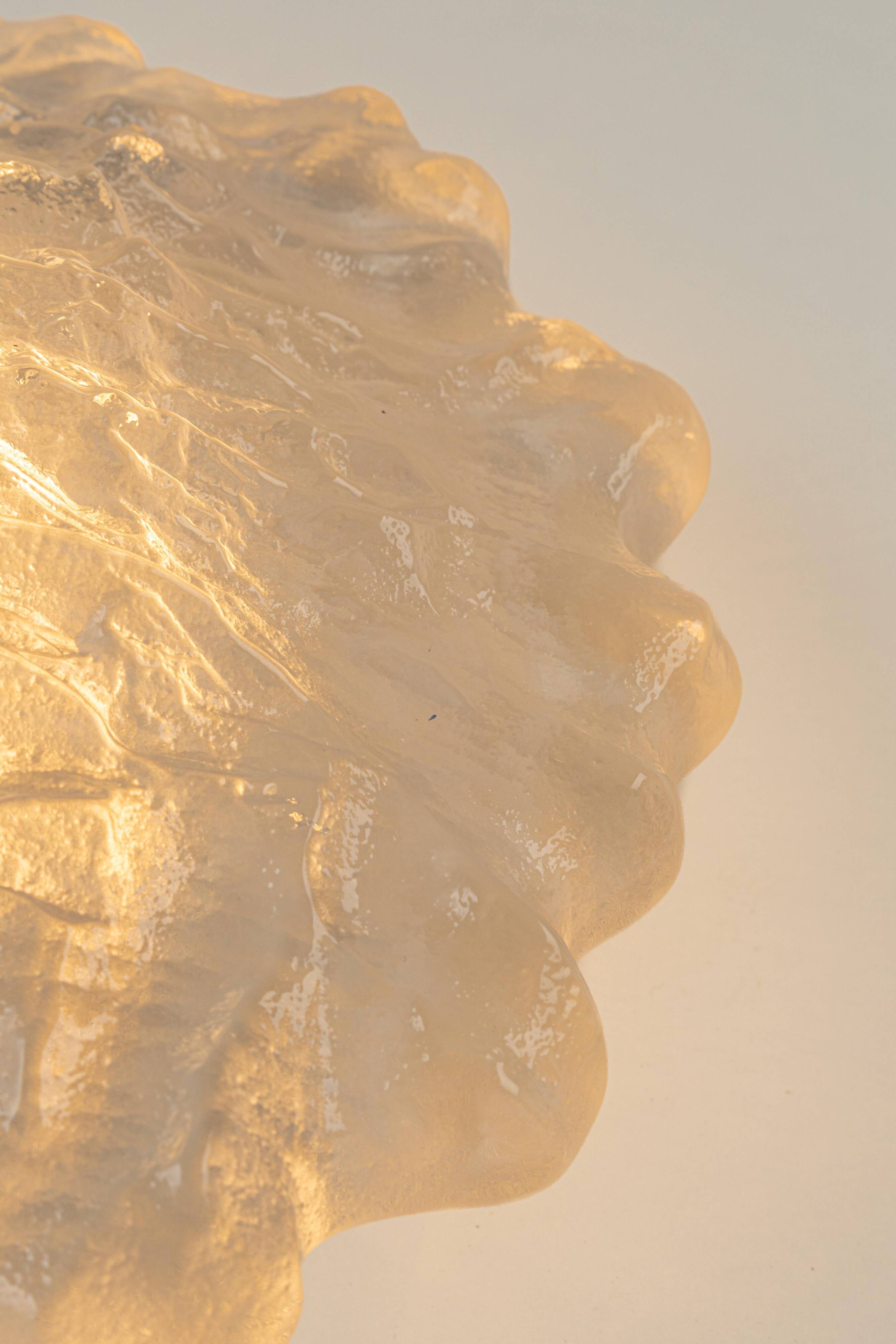 Exclusive Murano glass Sputnik wall sconces by Peill & Putzler, Germany.