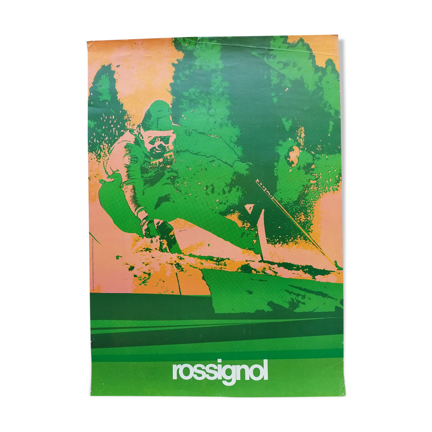 Old poster/original poster - Skis Rossignol, studio François Dardelet - ca 1970
