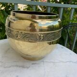 Brass pot cover early twentieth century