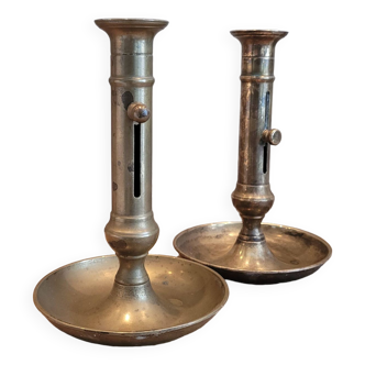 La Redoute x Selency pair of brass candle holders 13