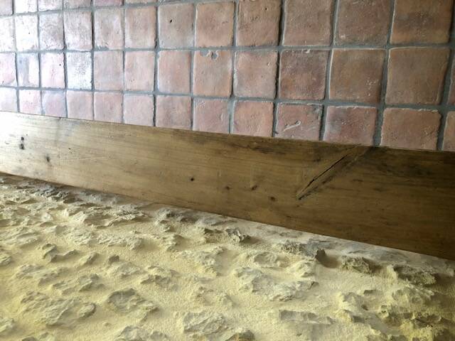 Large renovated farm bench