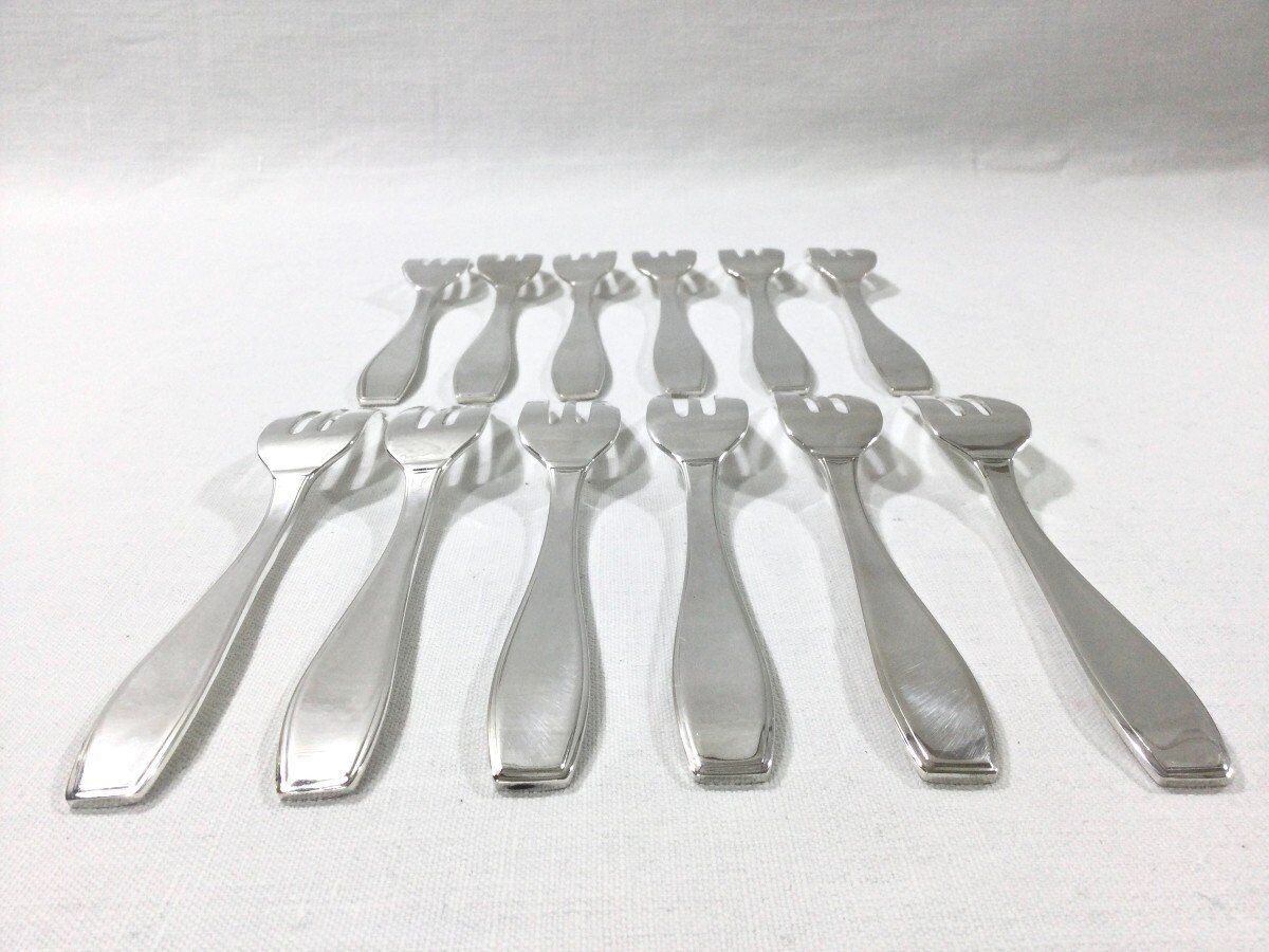 Fourchettes à gâteaux atlas Christofle