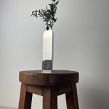 Vintage chrome vase