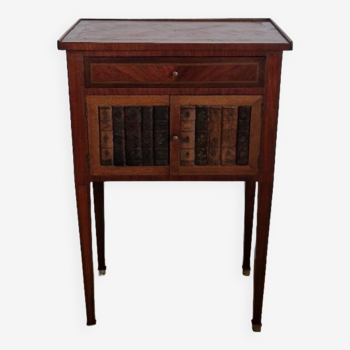 Directory style marquetry side table