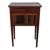 Directory style marquetry side table
