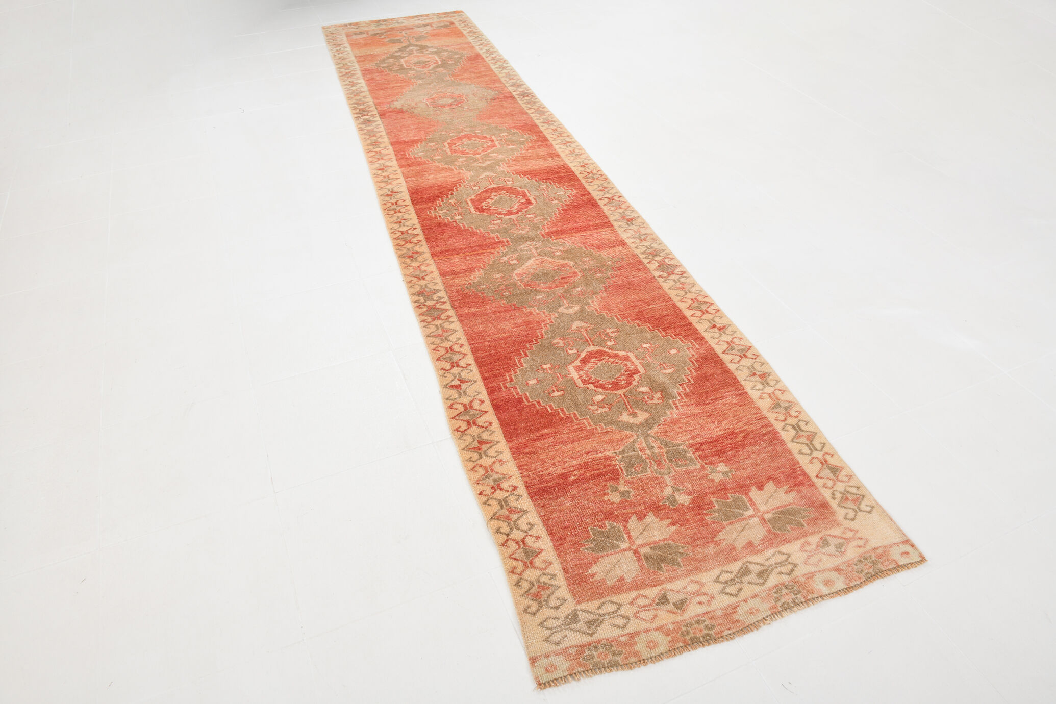 3x14 Extra Long Stair Turkish Runner, 92x425Cm