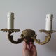 Sconce golden brass candlestick