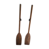 Old pair of Hutchinson wooden oars