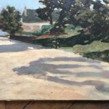 Oil on canvas "The Tree and the Longère"