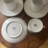 Thomas Germany Medallion Silver Rimmed Porcelain Tea Set