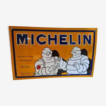 Plaque émaillée Michelin code paradis