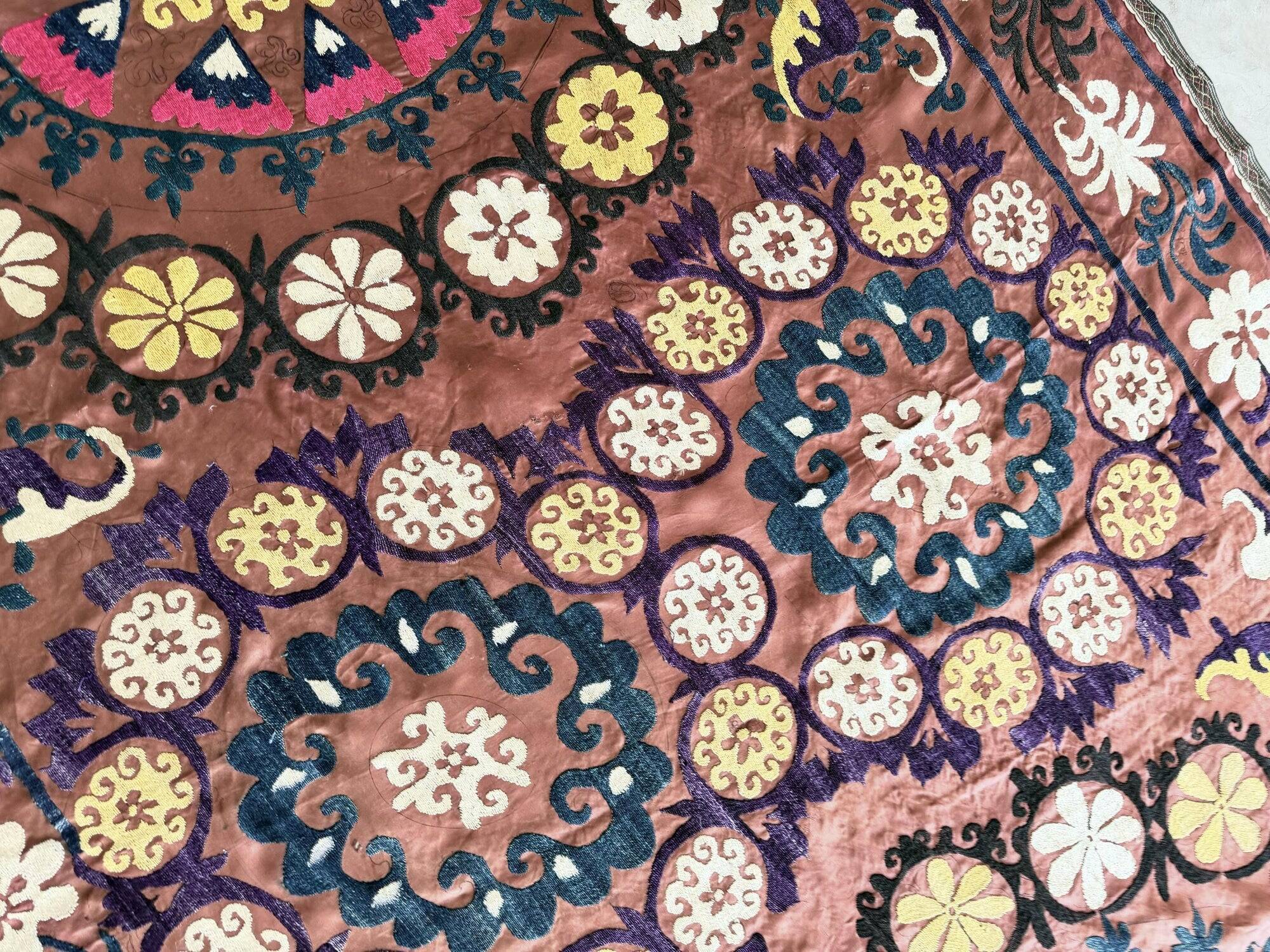 Vintage hand-embroidered tablecloth 135x280 cm