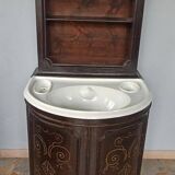 Washbasin cabinet Italy 19th century ceramic Ginori Tuscany Napoleon III