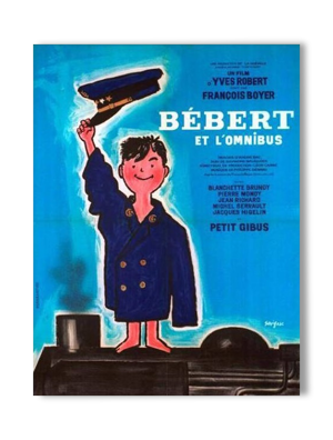 Affiche cinéma ancienne Bébert