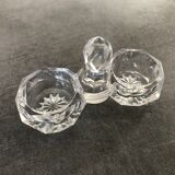 Saleron of table in crystal of saint louis star decoration