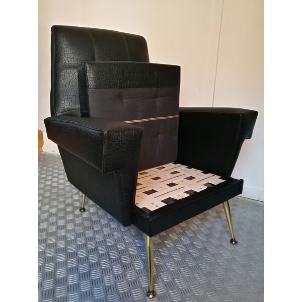 Paire de fauteuils design italien vintage 60 | Selency