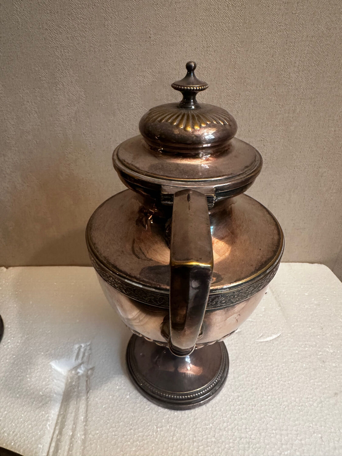 WMF antique silver-plated tea and coffee service AS Alpacca + tray – deb