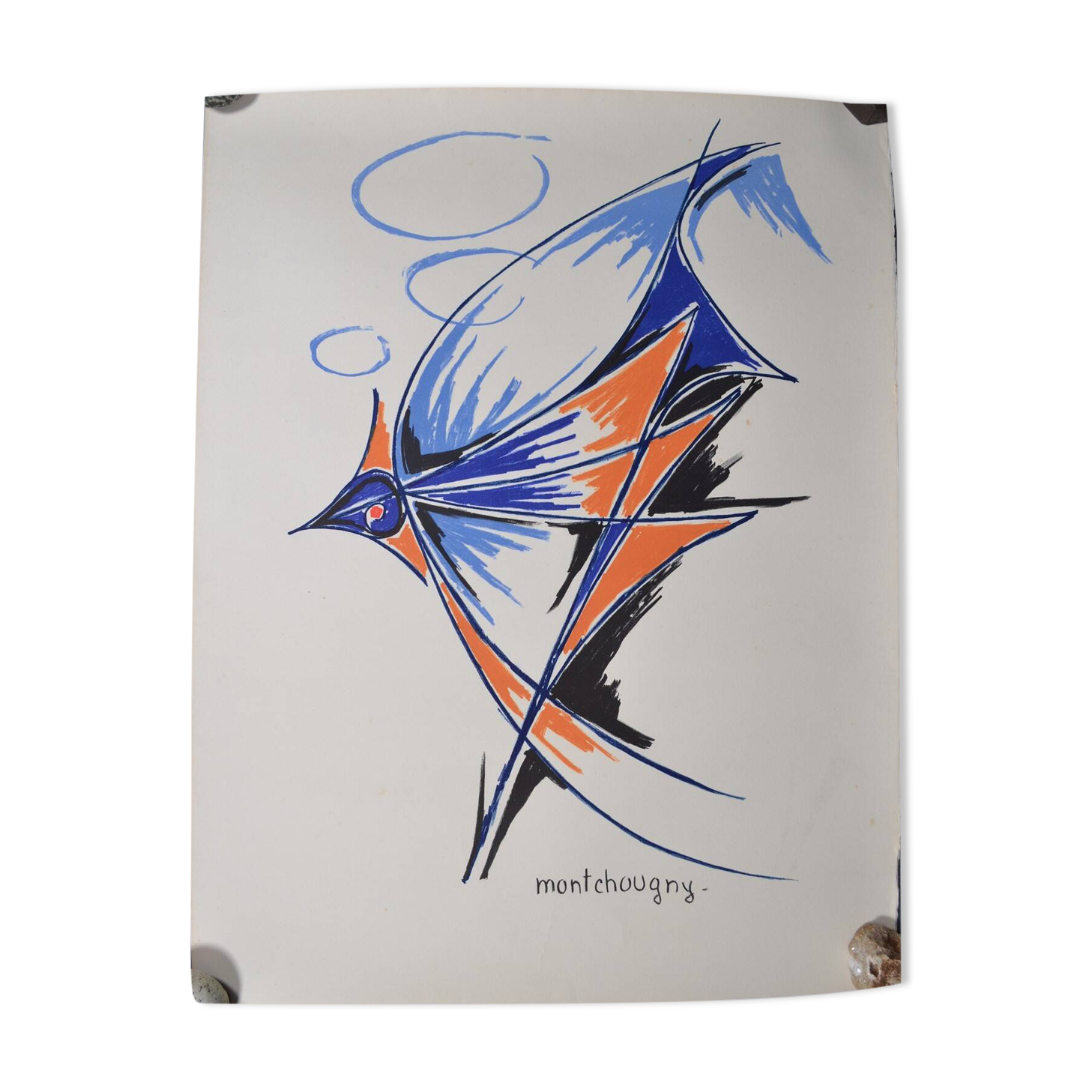 Jean Montchougny (1915-2008) Colour lithograph. The Rooster