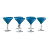 6 verres à cocktails en cristal