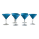6 crystal cocktail glasses
