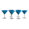 6 verres à cocktails en cristal