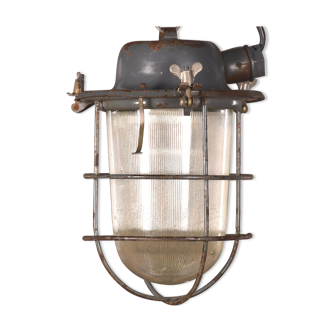 Industrial cage lamp pendant light