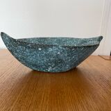 Blue ceramic with lava effect Signed MISSY ANNECY 1960-1980