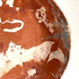 Ancien Plat creux artisanal pièce unique
