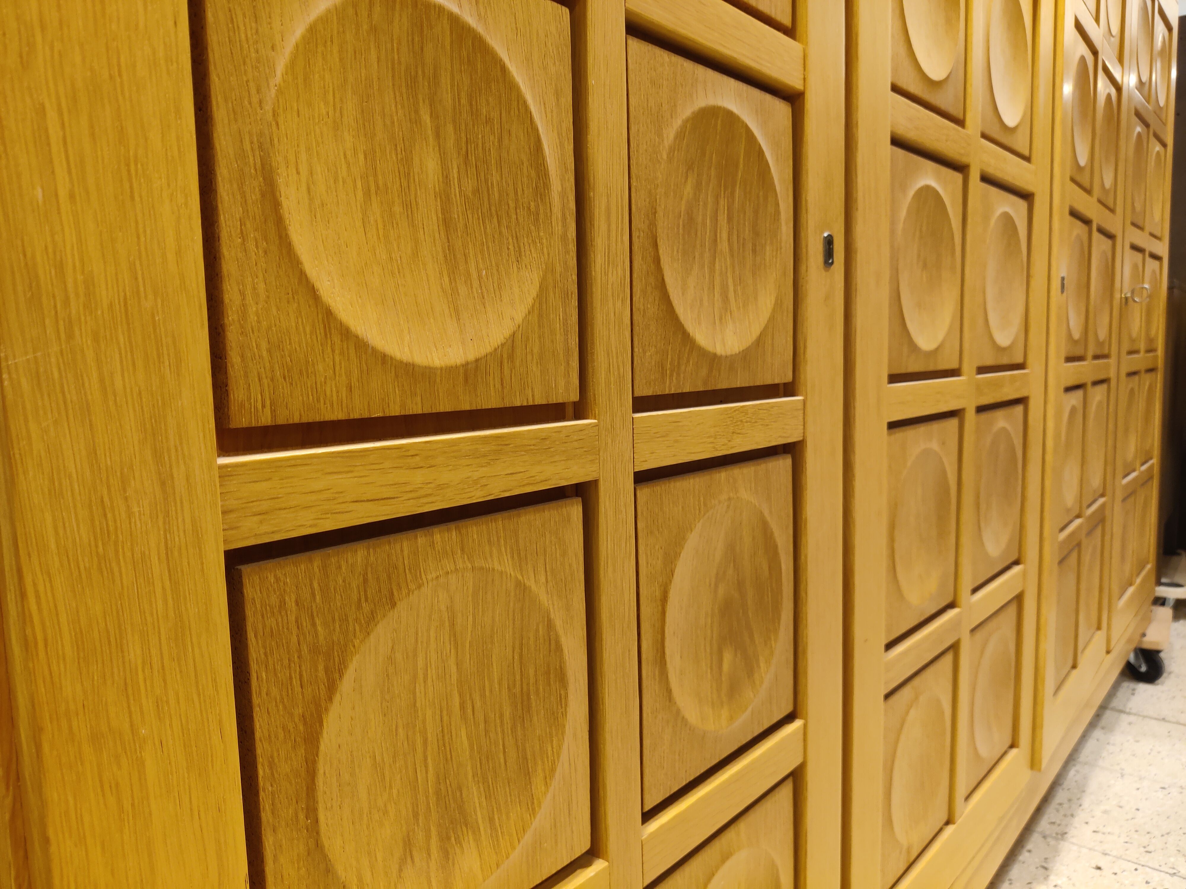 Vintage xxl brutalist highboard, 1970s