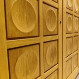 Vintage xxl brutalist highboard, 1970s