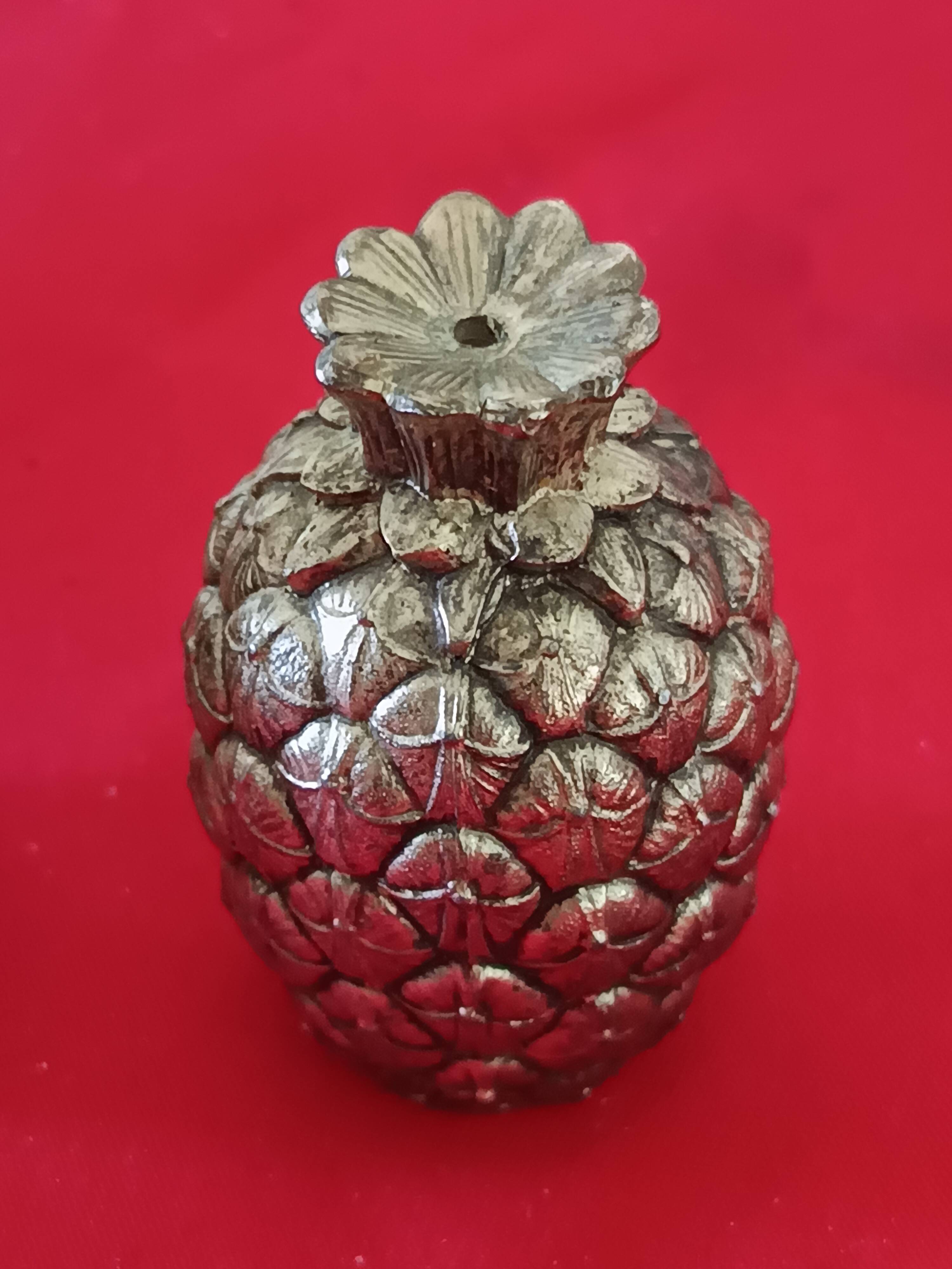 Pair of pineapple salt and pepper shakers, Italy, 1970s, Mauro Manet